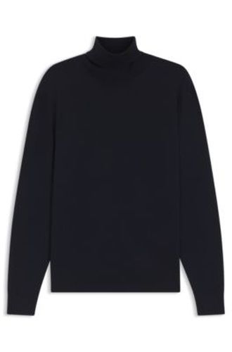 Pull en laine mérinos extra fine avec col cheminée - Boss - Modalova