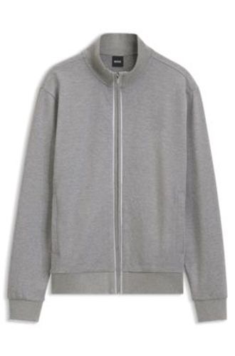 Sweat en coton à encolure zippée - Boss - Modalova
