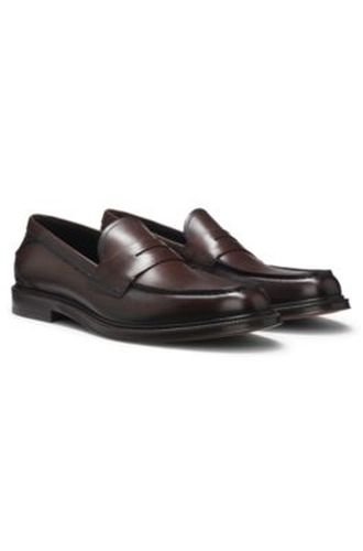 Mocassins en cuir souple fabriqués en Italie - Boss - Modalova