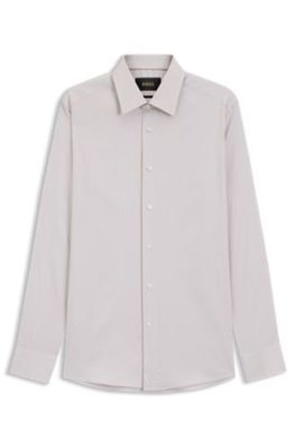 Chemise Slim en coton structuré mélangé - Boss - Modalova
