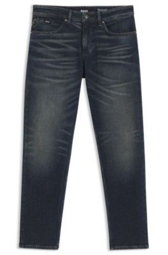 Maine Jean Regular en coton stretch mélangé indigo - Boss - Modalova