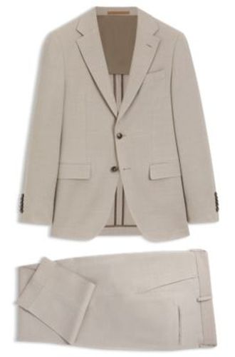 Costume Slim deux pièces en mohair et soie - Boss - Modalova