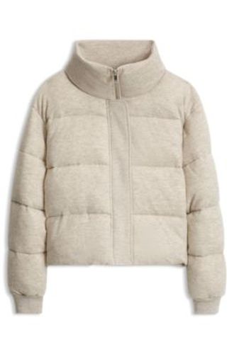 Veste matelassée en laine vierge et cachemire - Boss - Modalova