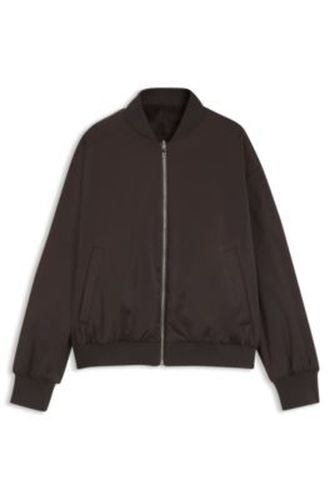 Veste Relaxed réversible en satin et en fourrure synthétique - Boss - Modalova