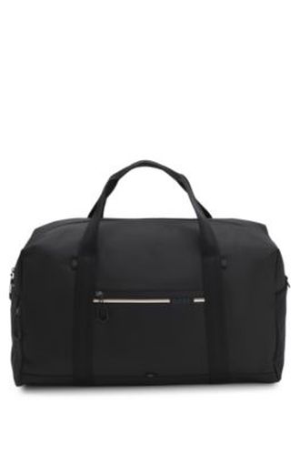 Sac de voyage en tissu structuré à logo et rayures emblématiques - Boss - Modalova