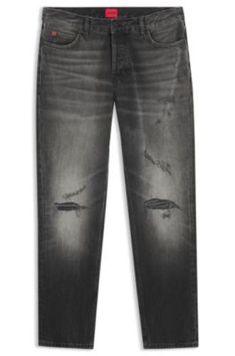 Jean coupe fuselée en coton stretch avec étiquette logo - HUGO - Modalova