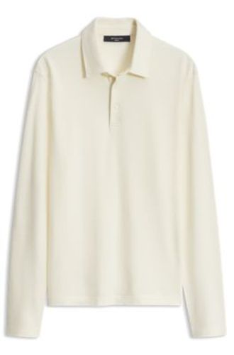 BY BECKHAM polo en coton et soie - Boss - Modalova
