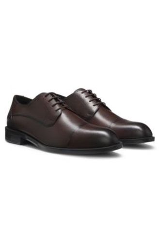 Chaussures derby en cuir à bout droit - Boss - Modalova