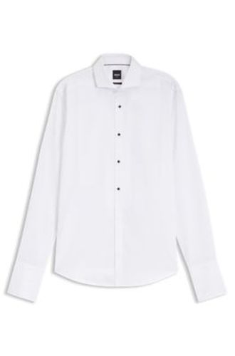 ONE Chemise Regular en popeline de coton infroissable - Boss - Modalova