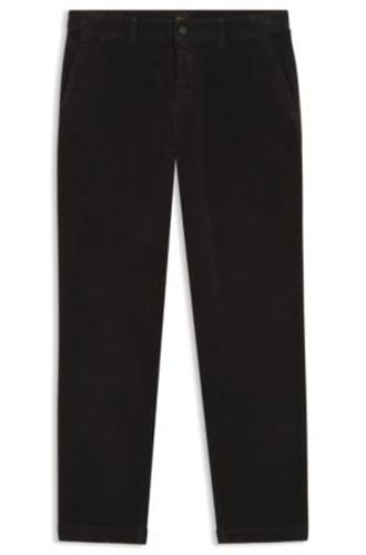 Chino Tapered en velours côtelé de coton stretch - Boss - Modalova