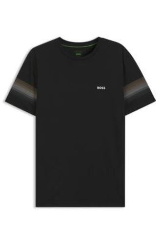 Active T-shirt Slim avec rayures sur les manches - Boss - Modalova