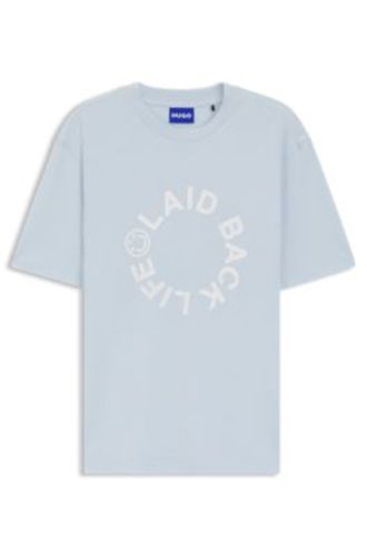 T-shirt en jersey de coton avec logo Happy - HUGO - Modalova