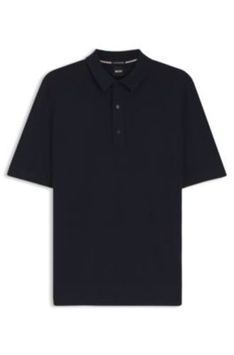 Polo en maille de laine vierge - Boss - Modalova