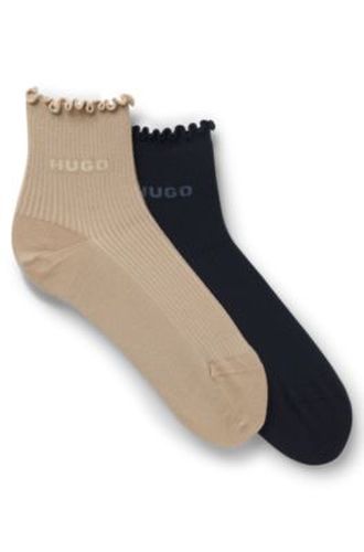 Lot de deux paires de chaussettes courtes - HUGO - Modalova