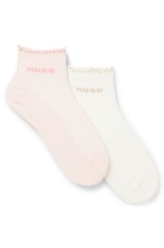Lot de deux paires de chaussettes courtes - HUGO - Modalova
