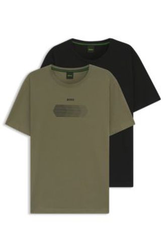 Lot de deux t-shirts Regular Fit en coton stretch - Boss - Modalova