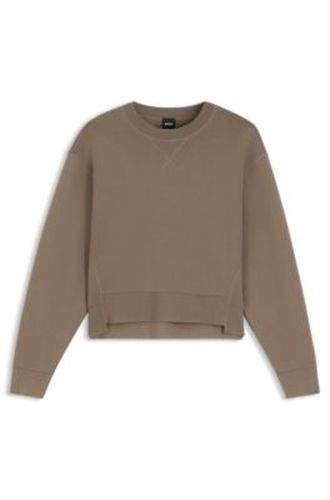 Pull coupe carrée en maille stretch - Boss - Modalova