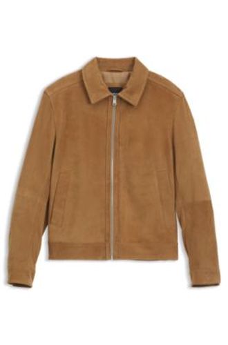 Veste en cuir suédé - Boss - Modalova