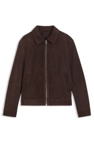 Veste en cuir suédé - Boss - Modalova