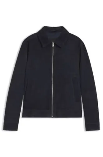Veste en cuir suédé - Boss - Modalova