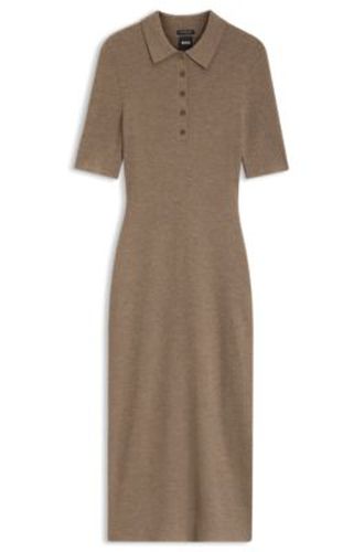 Robe polo en laine mérinos - Boss - Modalova