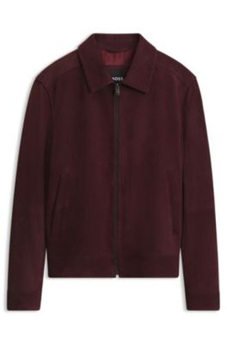 Veste en cuir suédé - Boss - Modalova