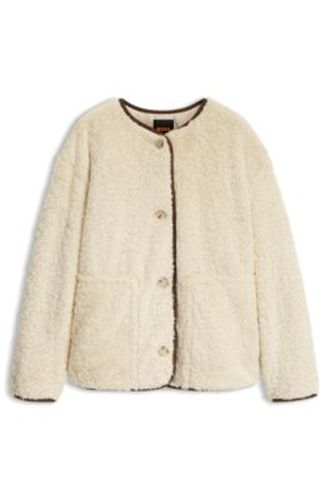 Manteau Relaxed en peluche - Boss - Modalova