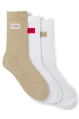 Lot de trois paires de chaussettes mi-mollet - HUGO - Modalova
