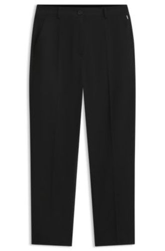 Pantalon Tapered court en coton stretch - Boss - Modalova