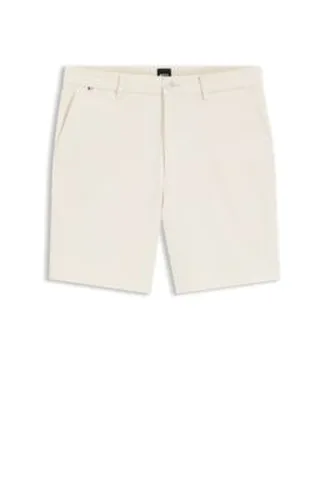 Short Modern en twill de coton stretch surteint - Boss - Modalova