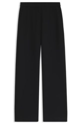 Pantalon Regular à jambes larges en crêpe japonais - Boss - Modalova