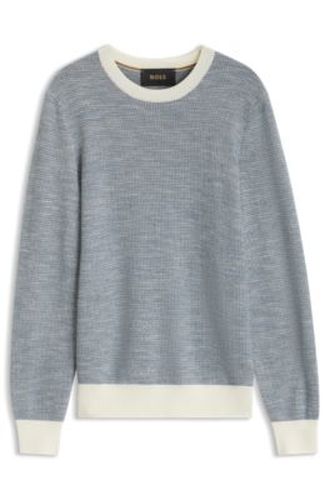 Pull en coton et soie - Boss - Modalova