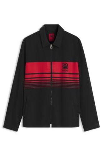 X RB chemise zippée à motif taureau - HUGO - Modalova