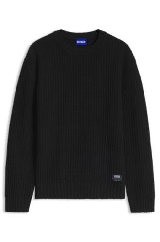 Pull en maille gaufrée - HUGO - Modalova