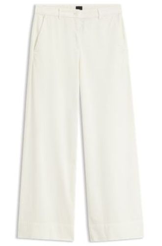 Pantalon large en velours côtelé stretch - Boss - Modalova