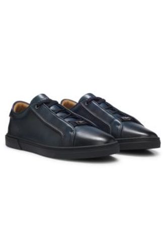 Gary baskets en cuir brossé - Boss - Modalova