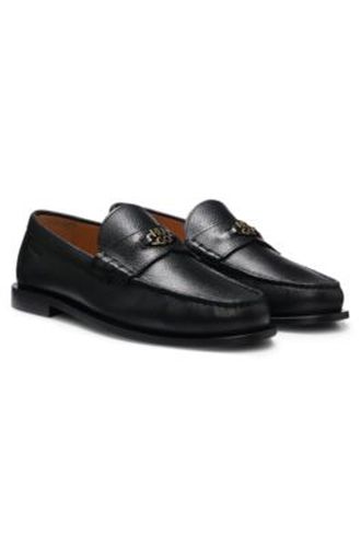 Mocassins en cuir grainé - HUGO - Modalova