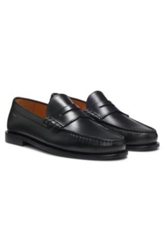 Mocassins en cuir avec finition Penny - HUGO - Modalova