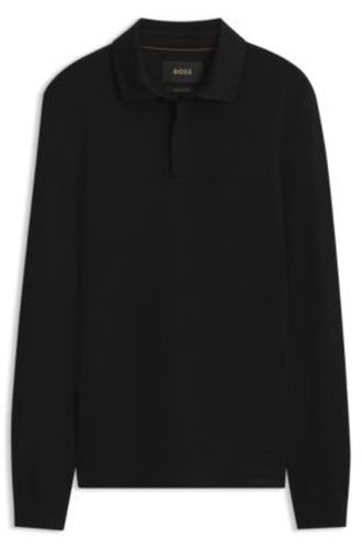 Polo Regular en coton et laine - Boss - Modalova