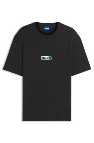 T-shirt en coton à imprimé graphique - HUGO - Modalova