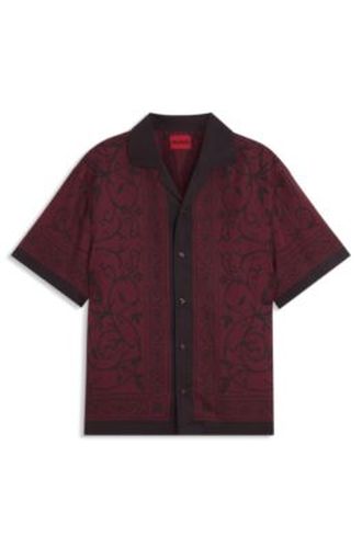 Chemise Oversize à imprimé placé - HUGO - Modalova