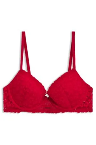 Soutien-gorge push-up en dentelle - HUGO - Modalova