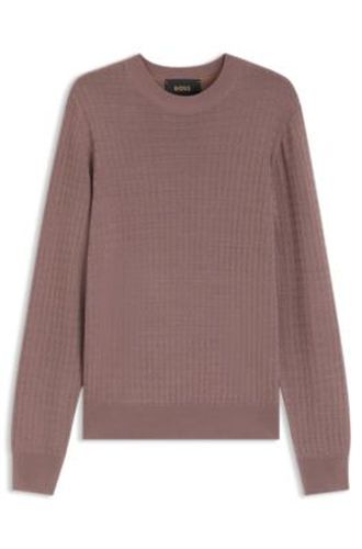 Pull en maille de soie à motif de saison - Boss - Modalova
