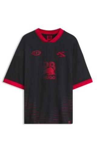 X RB T-shirt à rayures et motif taureau - HUGO - Modalova