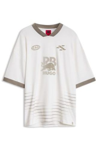 X RB T-shirt à rayures et motif taureau - HUGO - Modalova