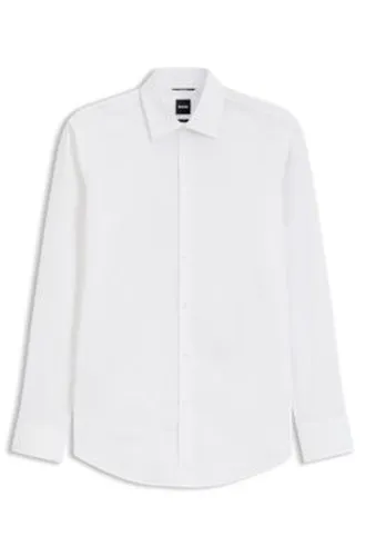 Chemise Slim en popeline de coton mélangé - Boss - Modalova