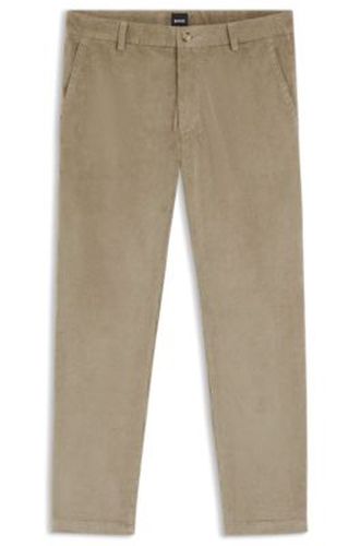 Pantalon Modern en velours côtelé de coton mélangé - Boss - Modalova