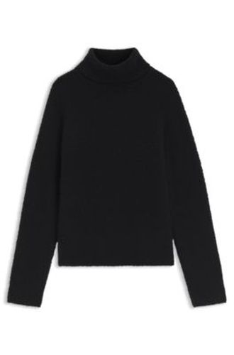 Pull à col roulé en mélange de laine vierge bouclée - Boss - Modalova