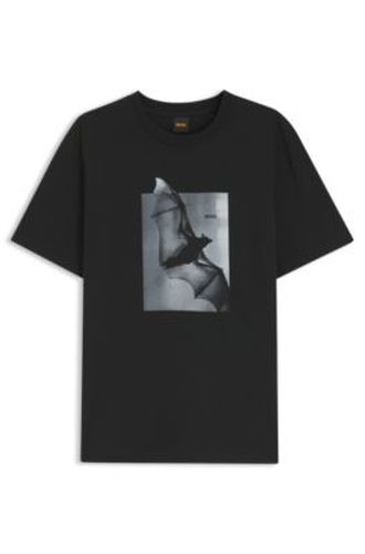 T-shirt en jersey de coton à motif graphique - Boss - Modalova