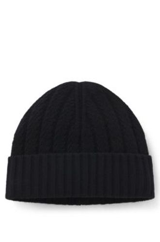 Bonnet à torsades Aran en cachemire - Boss - Modalova
